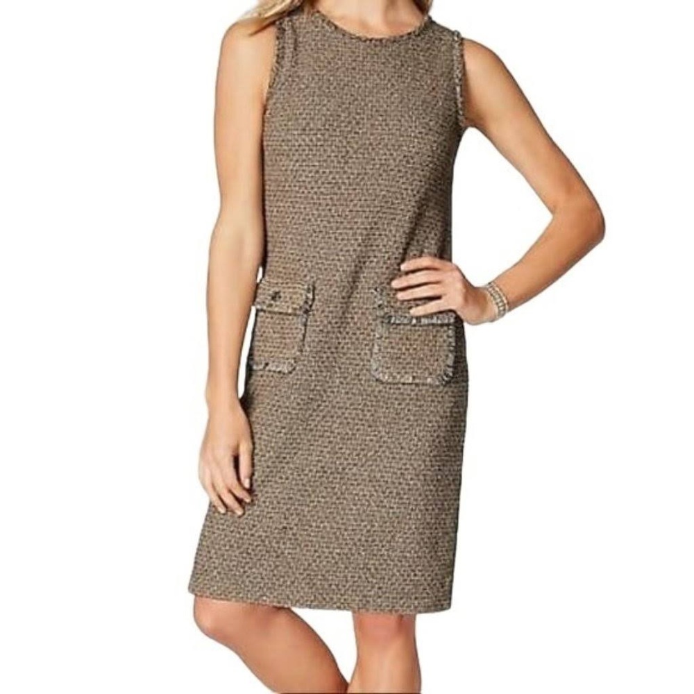 J. Jill Tweed Style Sleeveless Dress